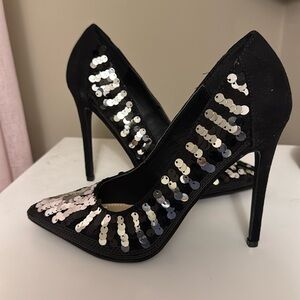 Sequin heels